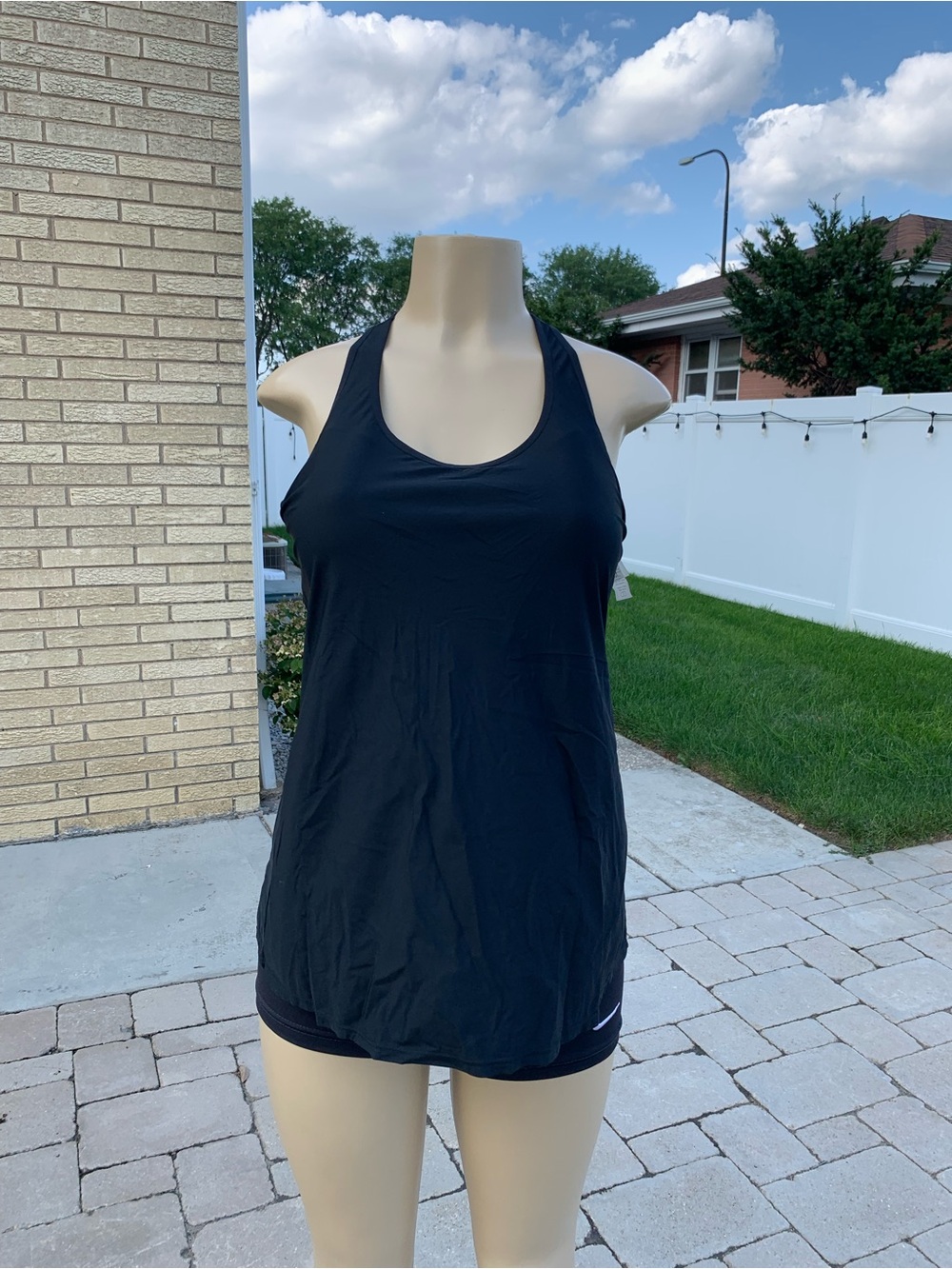 CALIA by Carrie Underwood Black swimming padded Tank Top size M